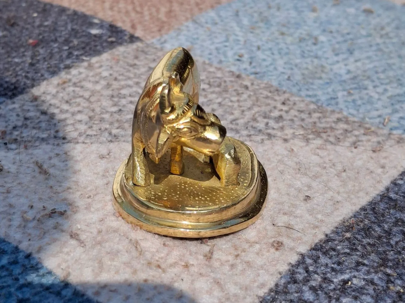 Best Quality Pure Brass Kamadhenu Cow and Calf Idol