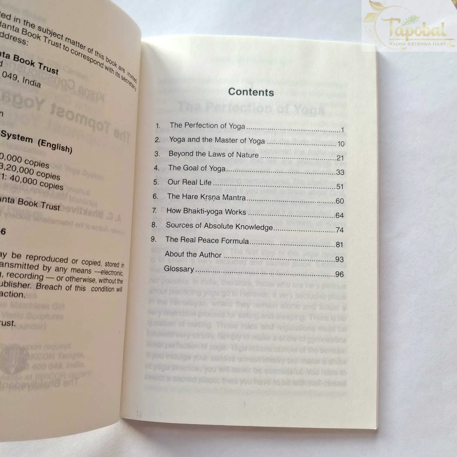 The Topmost Yoga System Book By A.C. Bhaktivedanta Swami Prabhupada (English Edition)