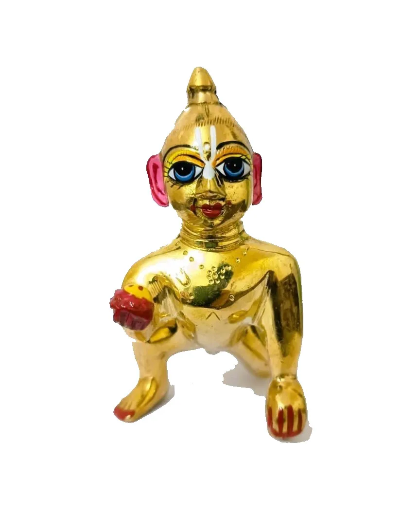 Mettle Laddu Gopal (Height 3 Inches , Weight 300gram)