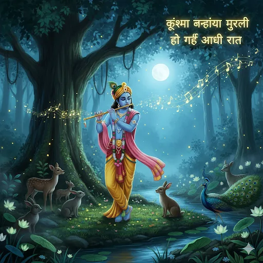 Radhe Krishna Bag to Carry Spiritual Books and Garland (RED)