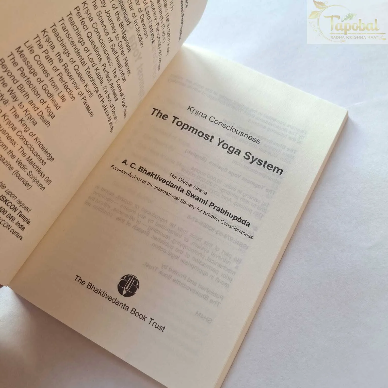 The Topmost Yoga System Book By A.C. Bhaktivedanta Swami Prabhupada (English Edition)