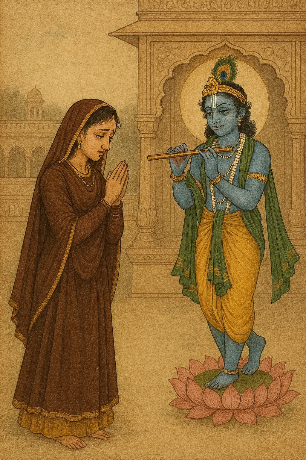 वे श्यामा तेरे दरस दी मारी मैं जोगन हो गई हा – कृष्ण भजन लिरिक्स
